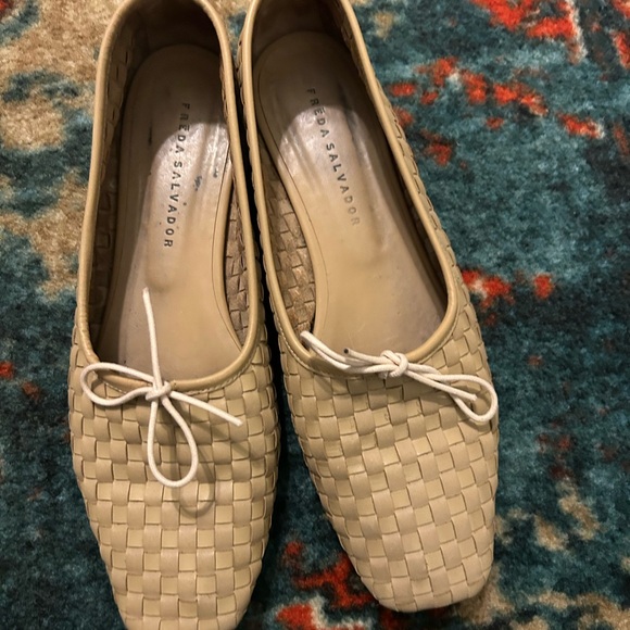 Freda Salvador Shoes - Freda Salvador Jada woven flat 10 latte color